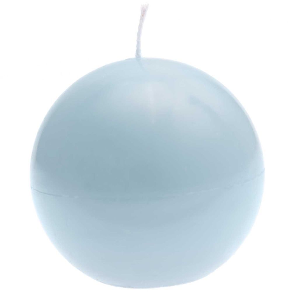 Kugelkerze, Blau,Ø 7 cm, H 6,7 cm, 146 g, Brenndauer: 15 h main product photo