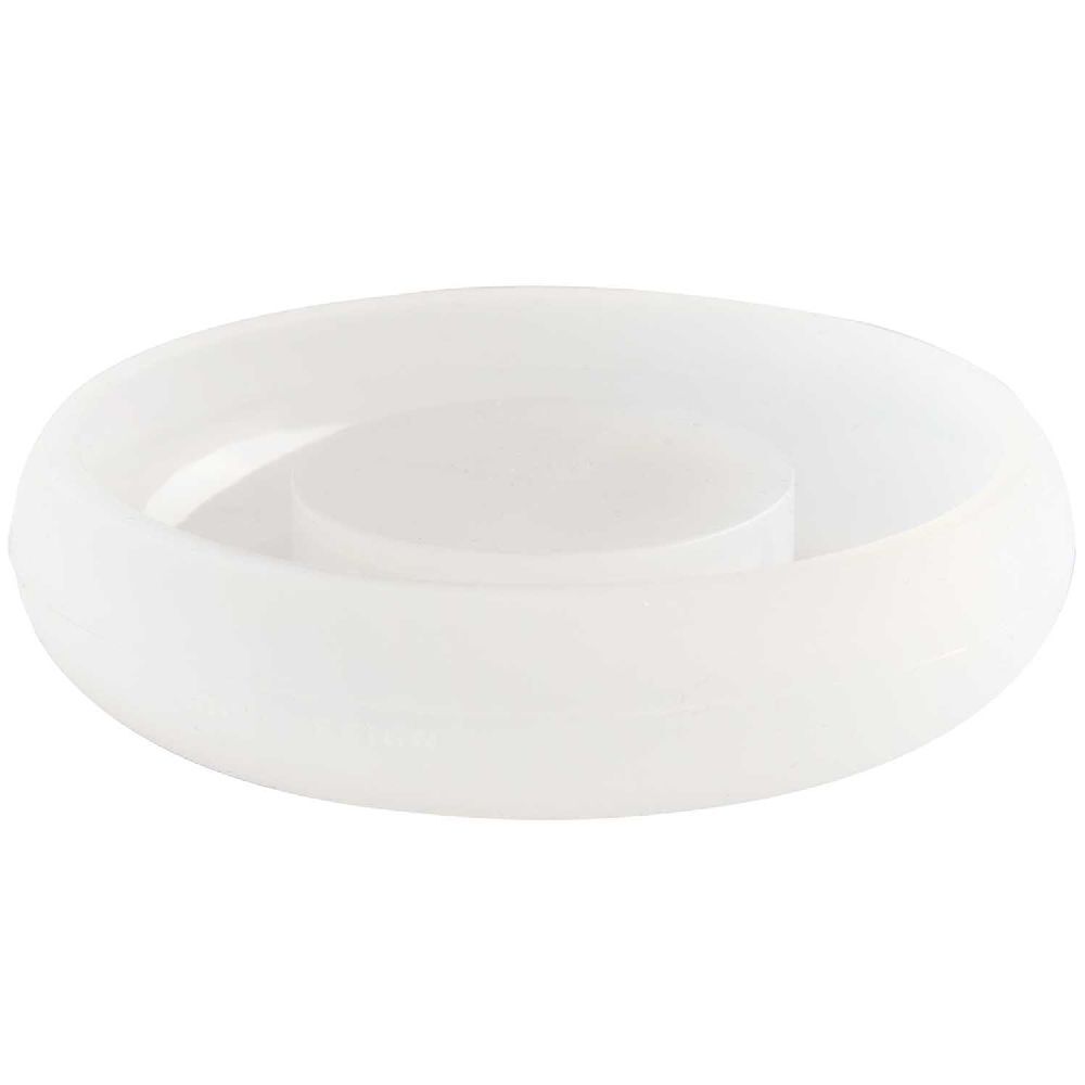 Silikon Gießform Teelichthalter Rund, Ø 8,5 x 2 cm / Außenmaß Silikonform Ø 9,2 x 2,3 cm main product photo