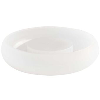 Silikon Gießform Teelichthalter Rund, Ø 8,5 x 2 cm / Außenmaß Silikonform Ø 9,2 x 2,3 cm