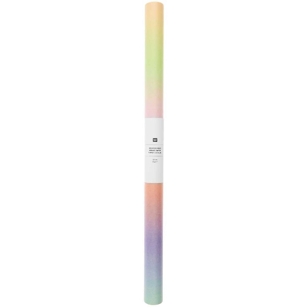 Seidenpapier Farbverlauf, Orange, FSC MIX, 1 Rolle, 50 x 365 cm, 28g/m² main product photo