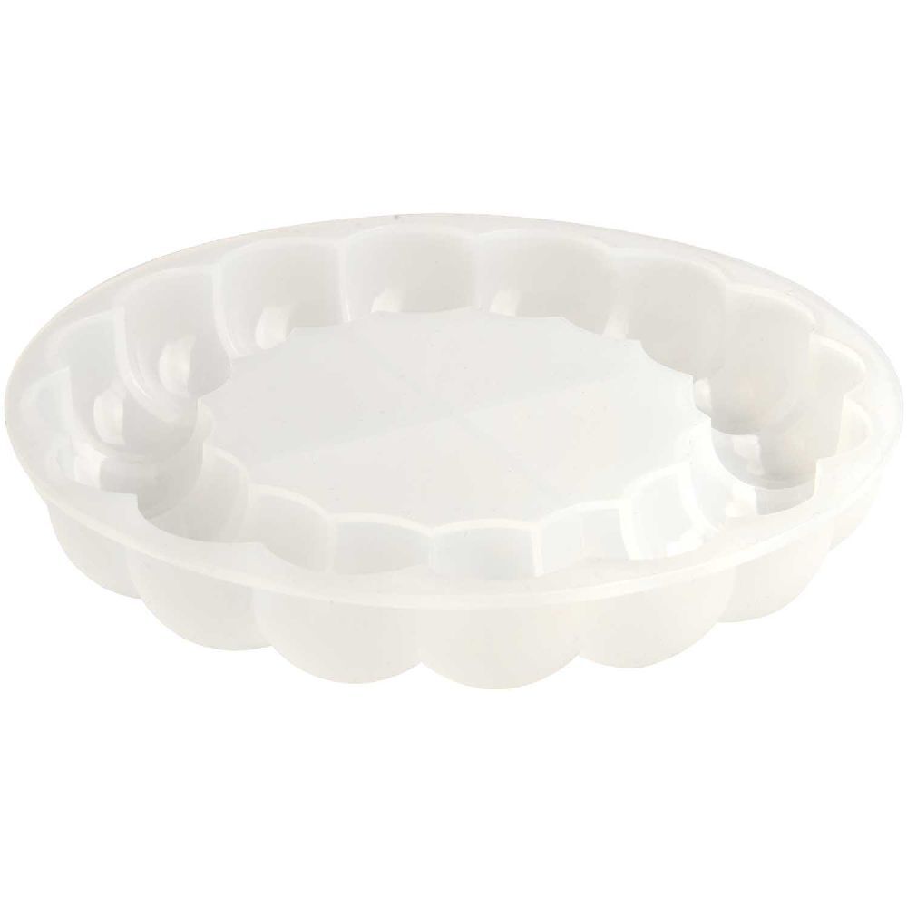 Silikon Gießform Untersetzer, Ø 13 x 2 cm / Außenmaß Silikonform Ø 13,4 x 2,2 cm main product photo