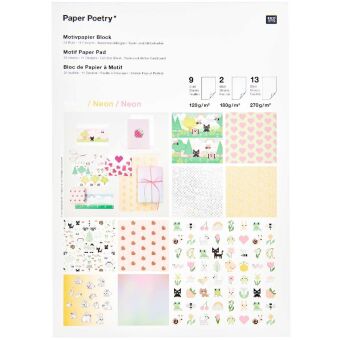 Motivpapierblock Futschikato, Pixel Power FSC MIX, 24 sheets, 210 x 295 mm