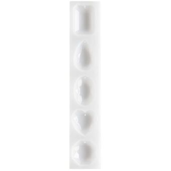 Silikon Gießform Anhänger Diamanten /Außenmaß Silikonform 4 x 21,5 cm
