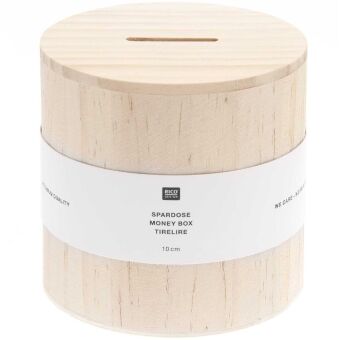 Spardose rund Ø 10 cm x 10 cm FSC 100%