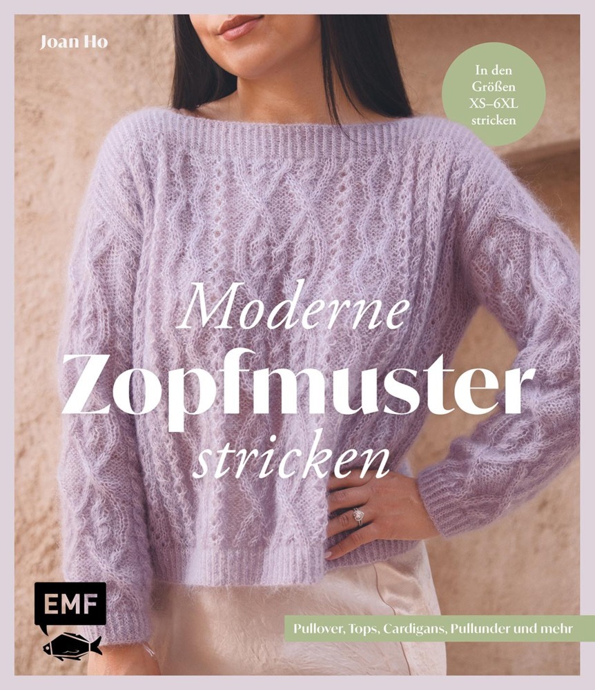 Moderne Zopfmuster stricken main product photo