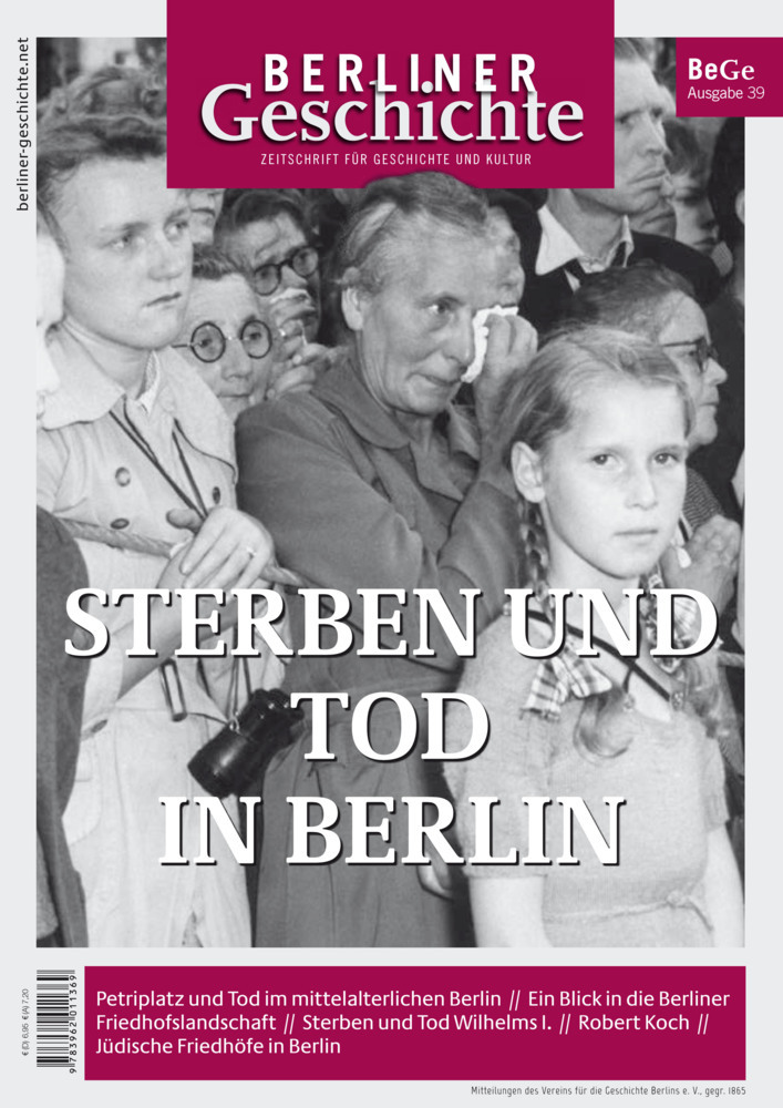 Berliner Geschichte - Zeitschrift für Geschichte und Kultur main product photo