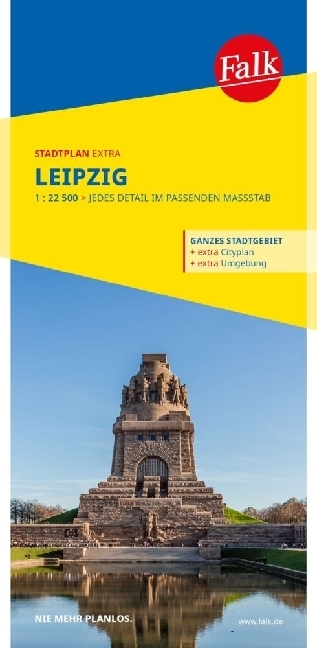 Falk Stadtplan Extra Leipzig 1:22.500 main product photo