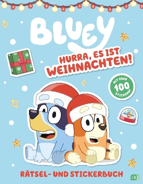 BLUEY - Hurra, es ist Weihnachten! - Rätsel- und Stickerbuch main product photo