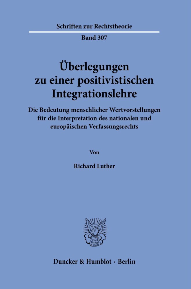 Überlegungen zu einer positivistischen Integrationslehre. main product photo