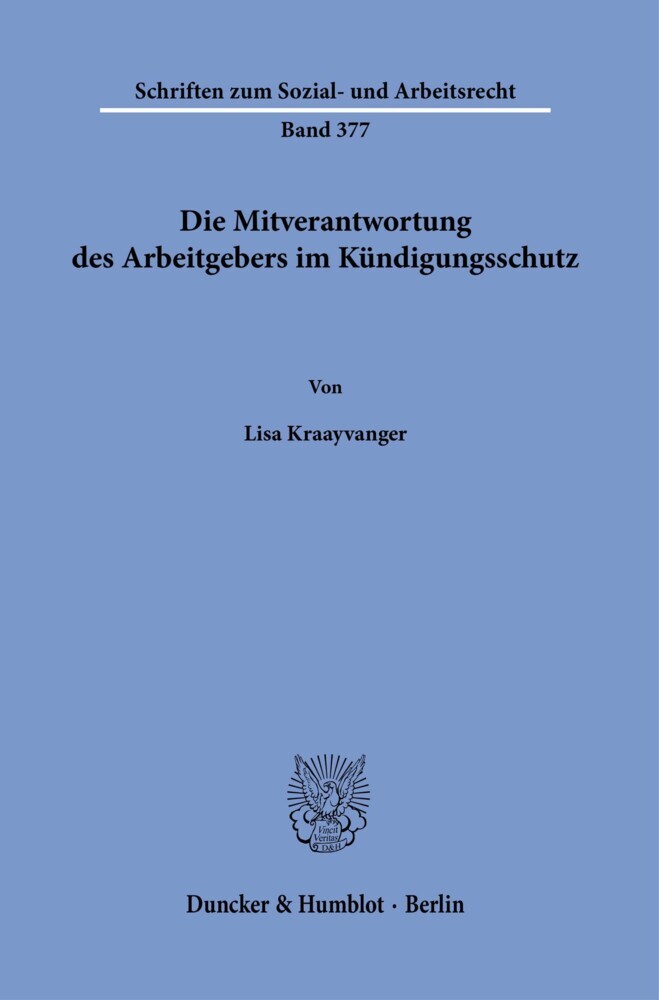 Die Mitverantwortung des Arbeitgebers im Kündigungsschutz. main product photo