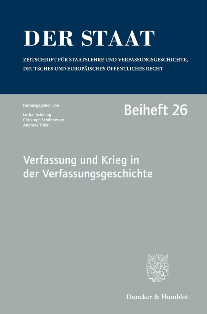 Verfassung und Krieg in der Verfassungsgeschichte. main product photo