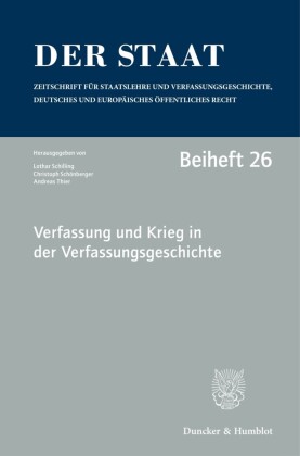 Verfassung und Krieg in der Verfassungsgeschichte.