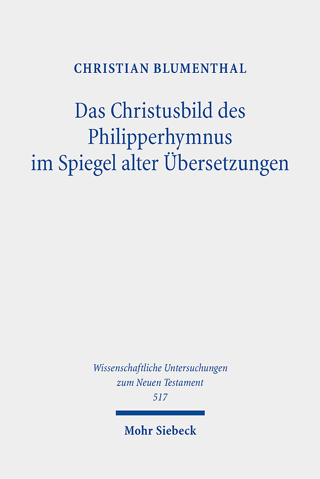 Das Christusbild des Philipperhymnus im Spiegel alter Übersetzungen main product photo