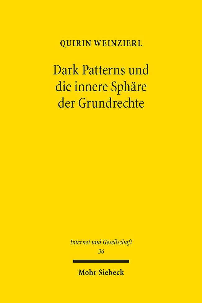 Dark Patterns und die innere Sphäre der Grundrechte main product photo