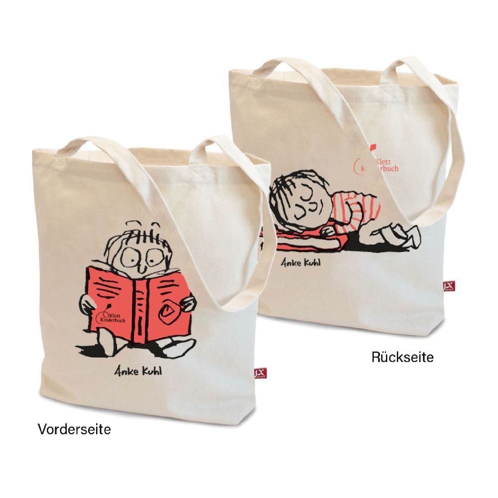 Stoffbeutel für Buchliebhaber und Leseratten - gestaltet von Anke Kuhl main product photo