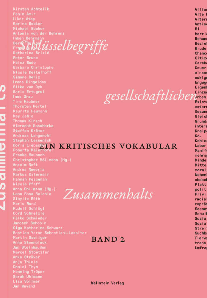 Schlüsselbegriffe gesellschaftlichen Zusammenhalts, 2 Teile main product photo