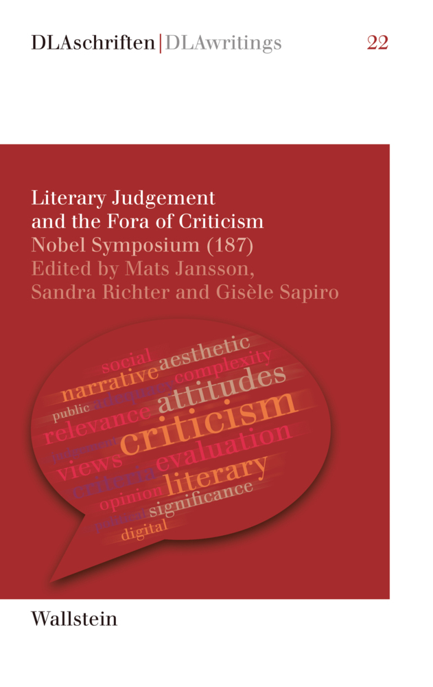 Literary Judgement and the Fora of Criticism main product photo