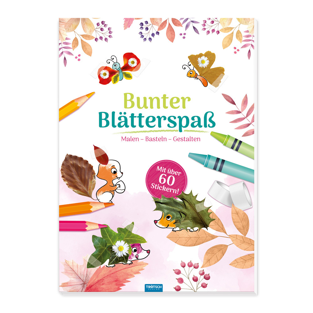 Trötsch Malbuch Bastelbuch Bunter Blätterspaß Wald Malen Basteln Gestalten main product photo