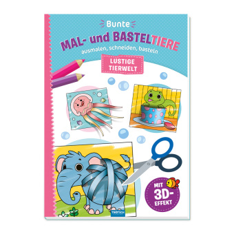 Trötsch Malbuch Bastelbuch Bunte Mal- und Basteltiere Lustige Tierwelt