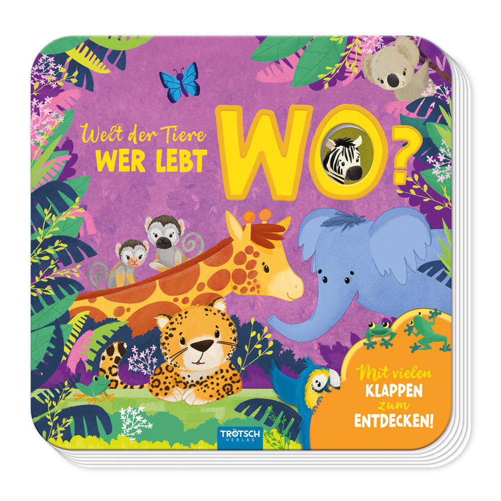 Trötsch Pappenbuch mit Klappen Mein erstes Klappenbuch Welt der Tiere Wer lebt wo? main product photo