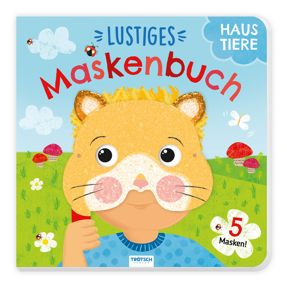 Trötsch Pappenbuch mit Masken Lustiges Maskenbuch Haustiere main product photo