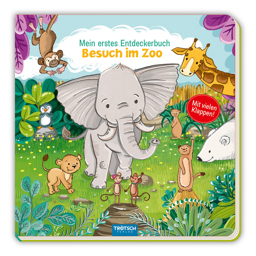 Trötsch Pappenbuch mit Klappen Mein erstes Entdeckerbuch Besuch im Zoo main product photo