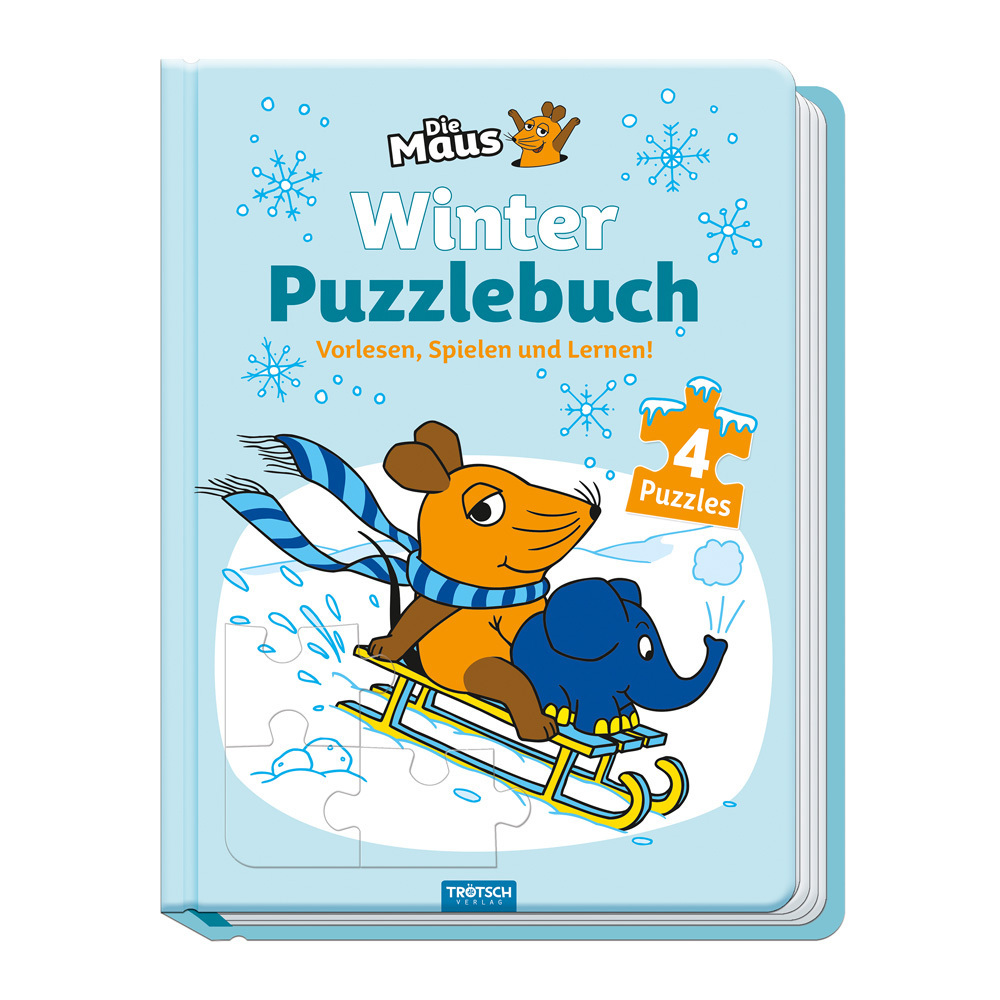 Trötsch Die Maus Winter-Puzzlebuch Puzzlebuch main product photo