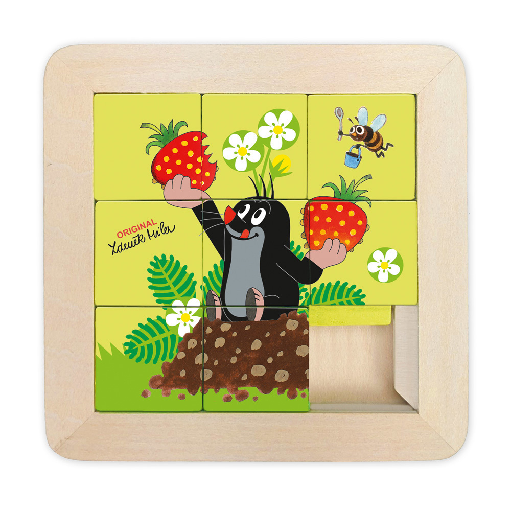 Trötsch Der kleine Maulwurf Schiebepuzzle aus Holz main product photo