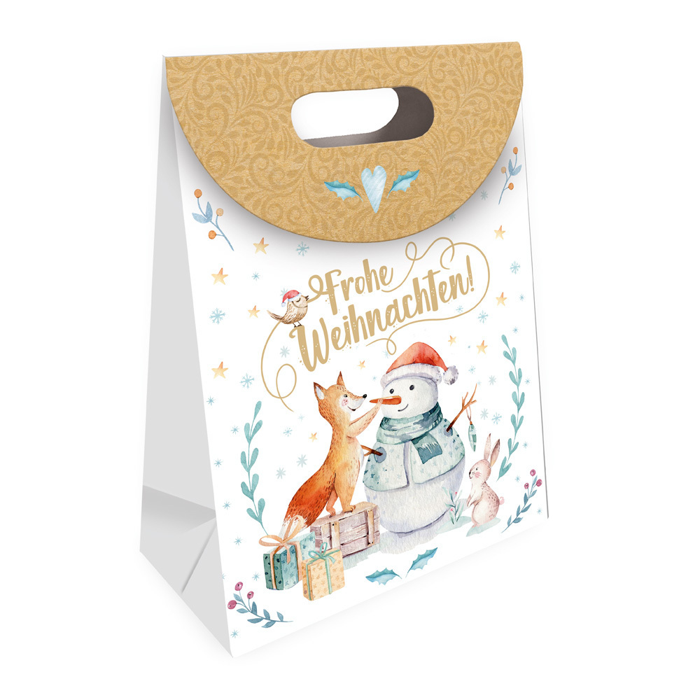 Trötsch Geschenktasche mit Verschluss medium Winterwald main product photo