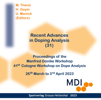 Recent Advances in Doping Analysis (31) - CD-Rom, CD-ROM