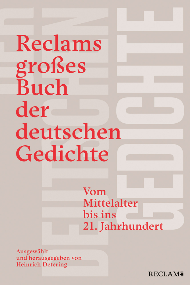 Reclams großes Buch der deutschen Gedichte. Vom Mittelalter bis ins 21. Jahrhundert main product photo