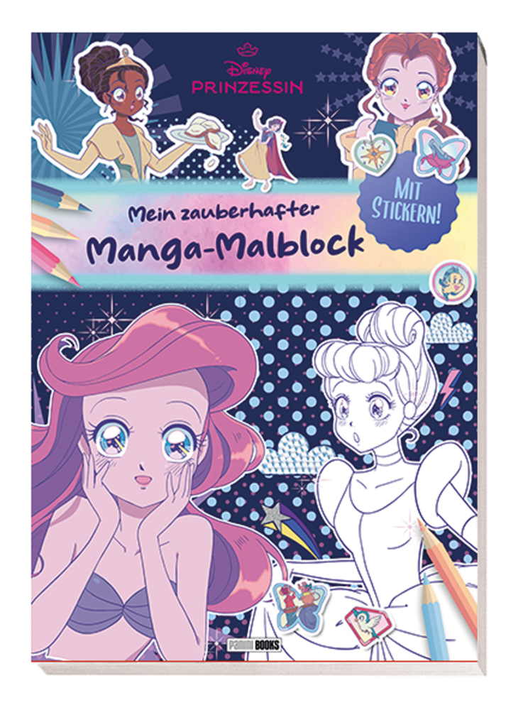 Disney Prinzessin: Mein zauberhafter Manga-Malblock main product photo