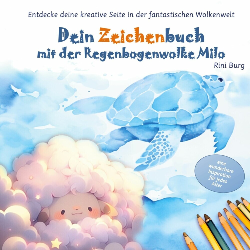 Dein Zeichenbuch mit der Regenbogenwolke Milo main product photo