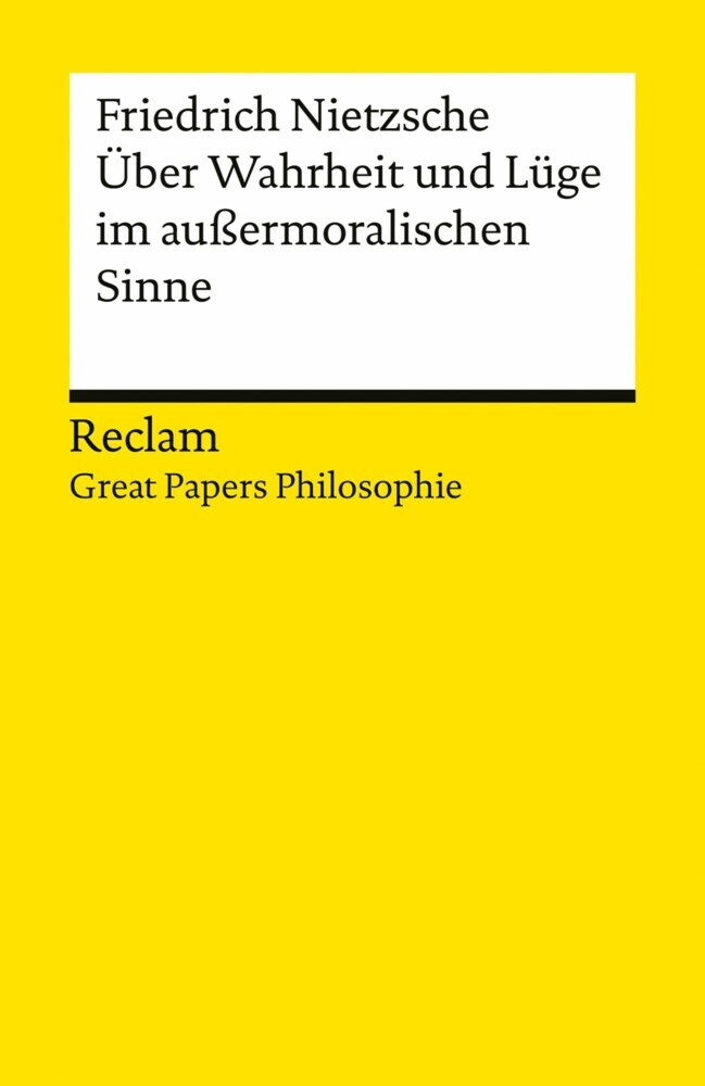 Über Wahrheit und Lüge im außermoralischen Sinne main product photo