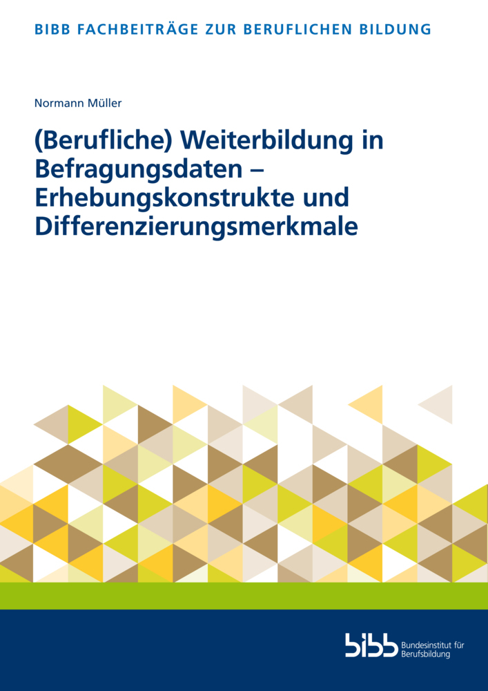 (Berufliche) Weiterbildung in Befragungsdaten - Erhebungskonstrukte und Differenzierungsmerkmale main product photo