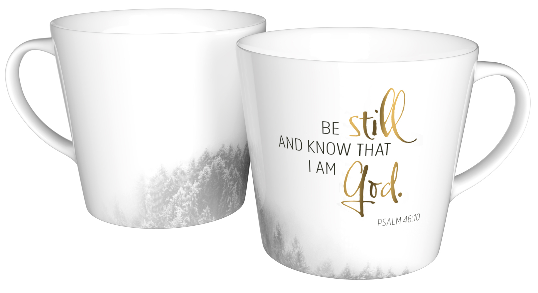 Tasse "Be still and know" - Golddekor main product photo