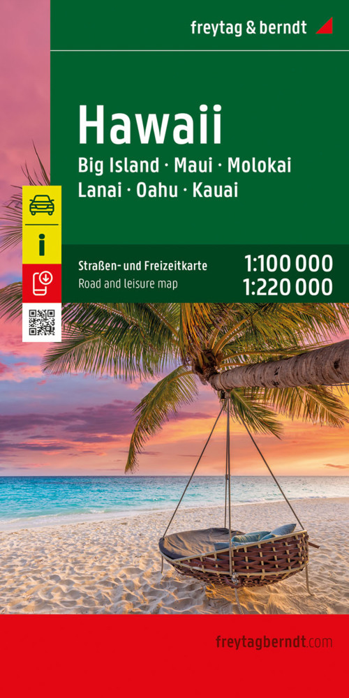 Hawaii, Straßen- und Freizeitkarte 1:100.000 / 1:220.000, freytag & berndt main product photo
