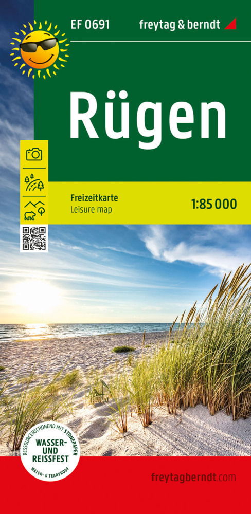 Rügen, Freizeitkarte 1:85.000, freytag & berndt main product photo