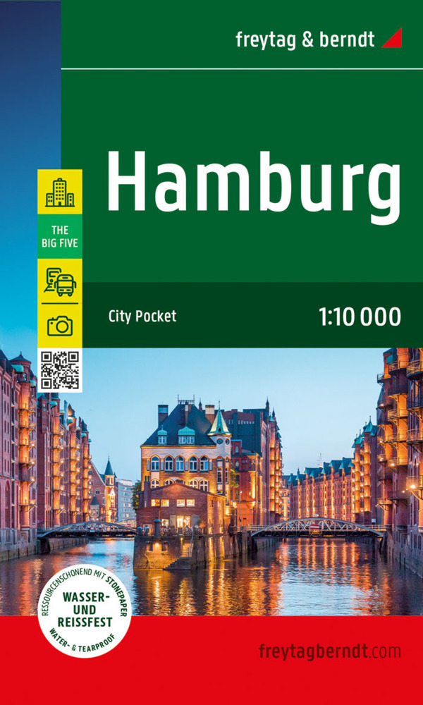 Hamburg, Stadtplan 1:10.000, freytag & berndt main product photo