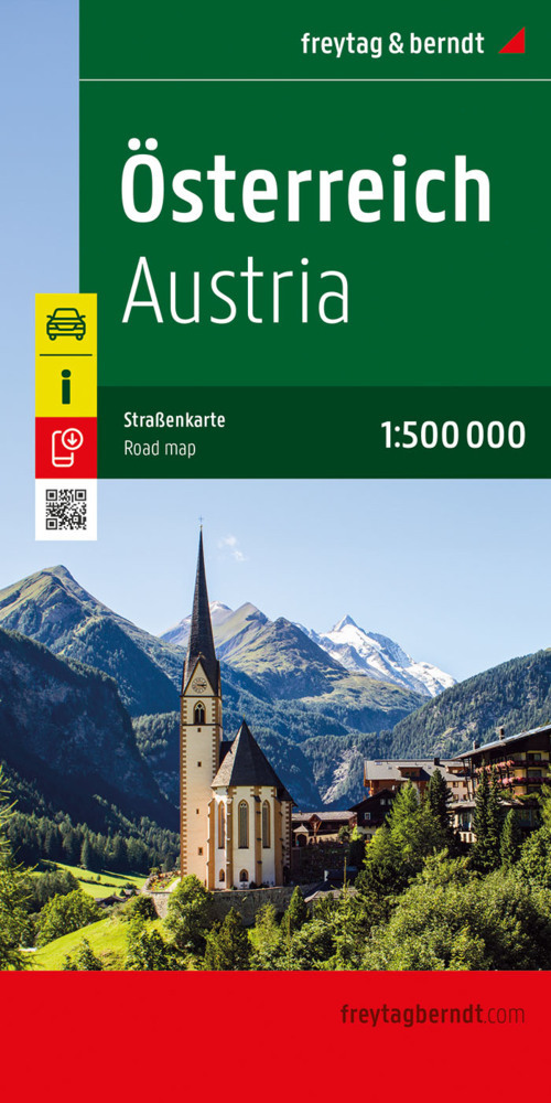 Österreich, Straßenkarte 1:500.000, freytag & berndt main product photo
