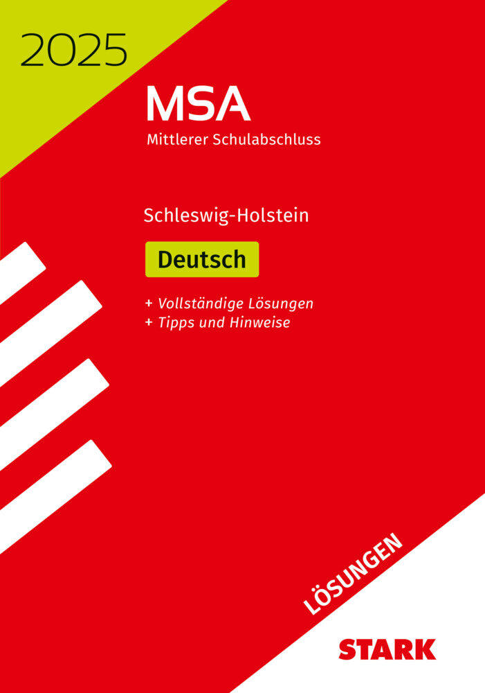 STARK Lösungen zu Original-Prüfungen und Training MSA 2025 - Deutsch - Schleswig-Holstein main product photo