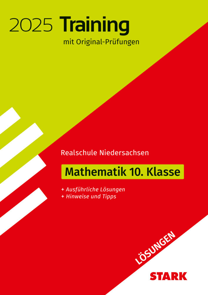 STARK Lösungen zu Original-Prüfungen und Training Abschlussprüfung Realschule 2025 - Mathematik - Niedersachsen main product photo