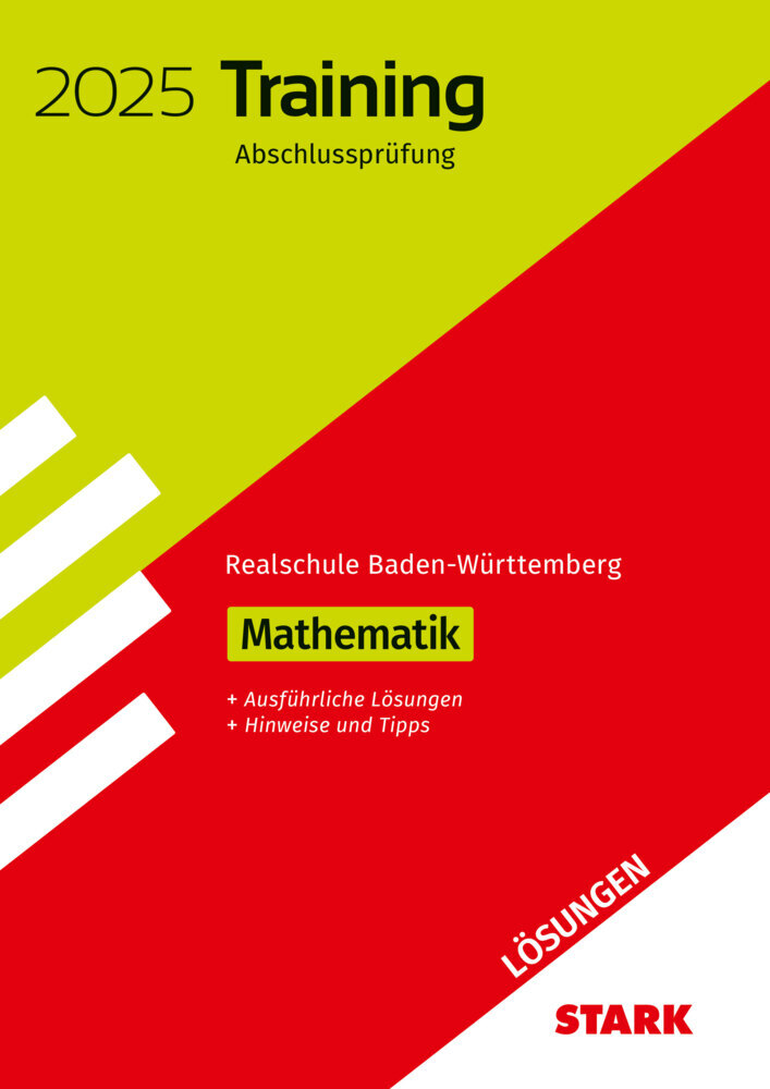 STARK Lösungen zu Training Abschlussprüfung Realschule 2025 - Mathematik - BaWü main product photo