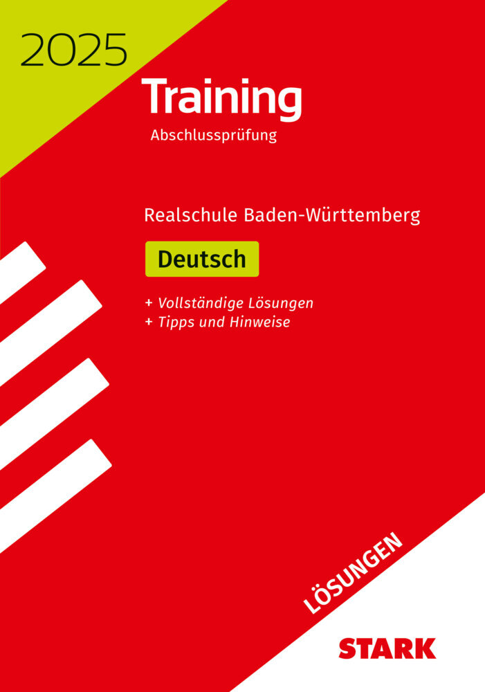 STARK Lösungen zu Training Abschlussprüfung Realschule 2025 - Deutsch - BaWü main product photo