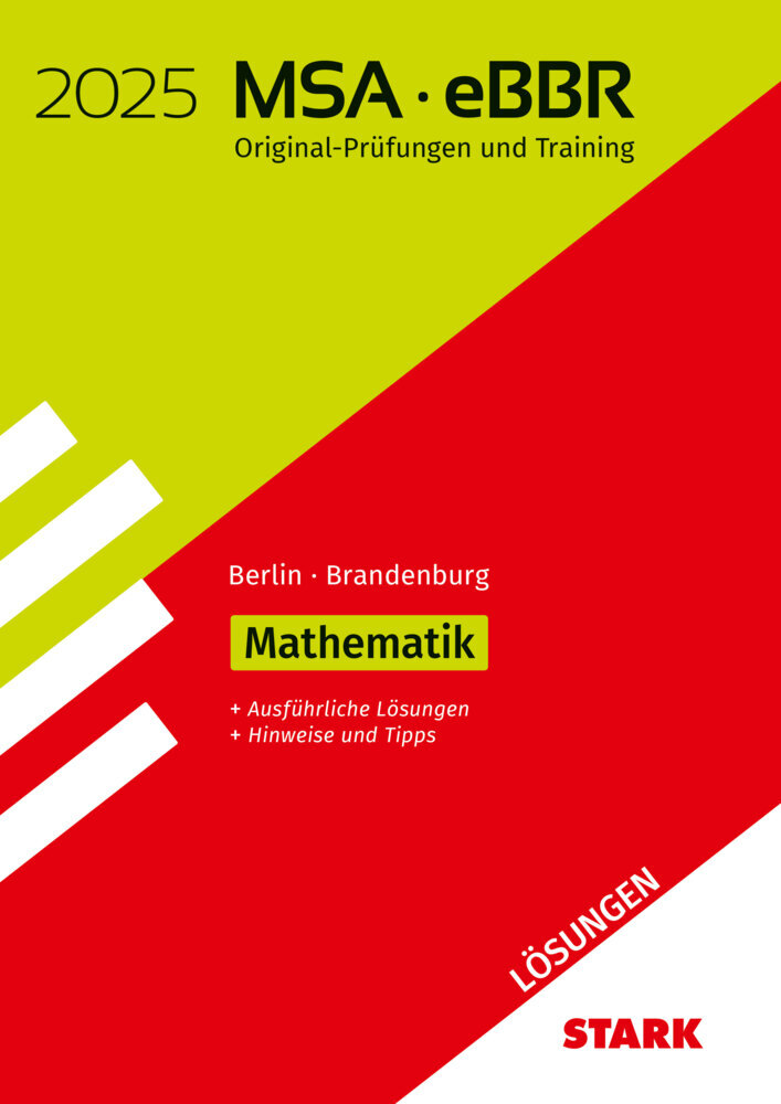 STARK Lösungen zu Original-Prüfungen und Training MSA/eBBR 2025 - Mathematik - Berlin/Brandenburg main product photo
