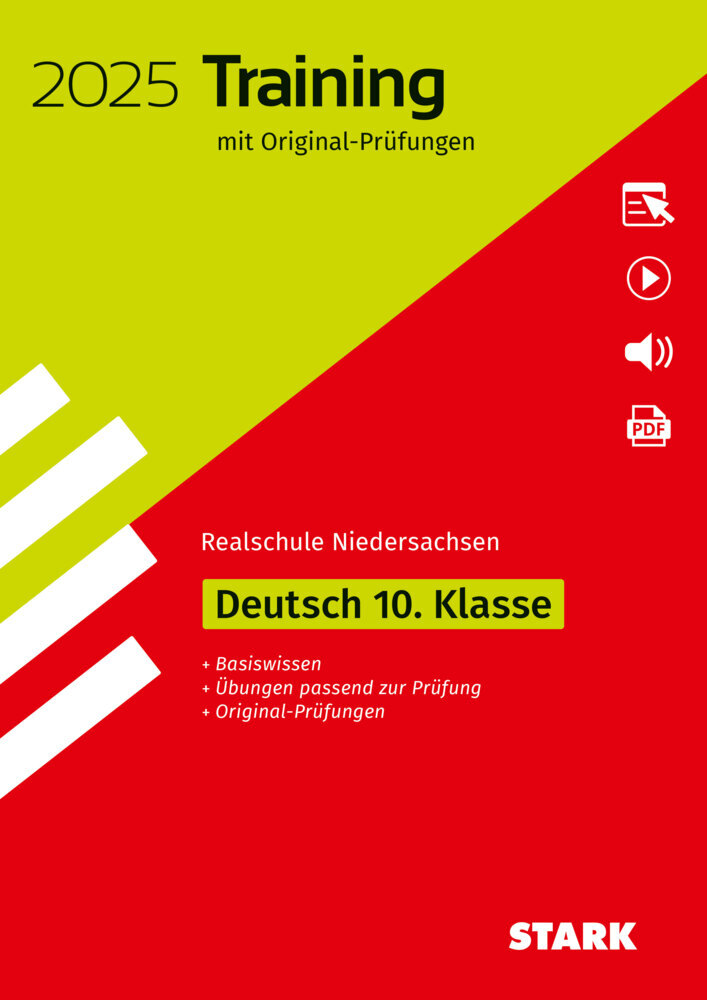 STARK Original-Prüfungen und Training Abschlussprüfung Realschule 2025 - Deutsch - Niedersachsen, m. 1 Buch, m. 1 Beilage main product photo