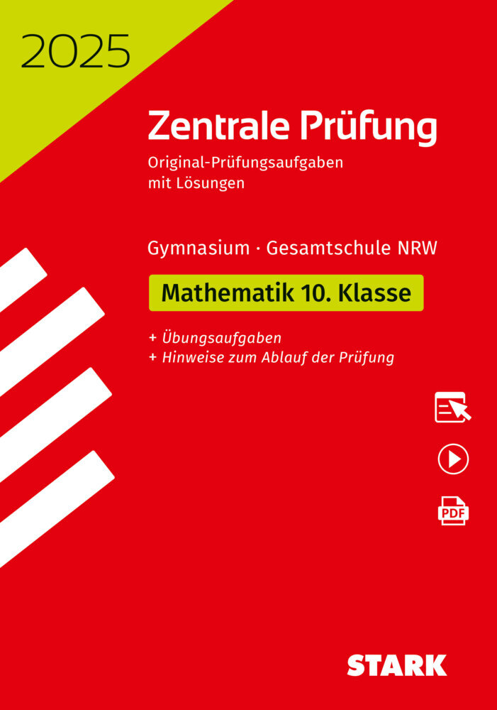 STARK Zentrale Prüfung 2025 - Mathematik 10. Klasse - NRW, m. 1 Buch, m. 1 Beilage main product photo