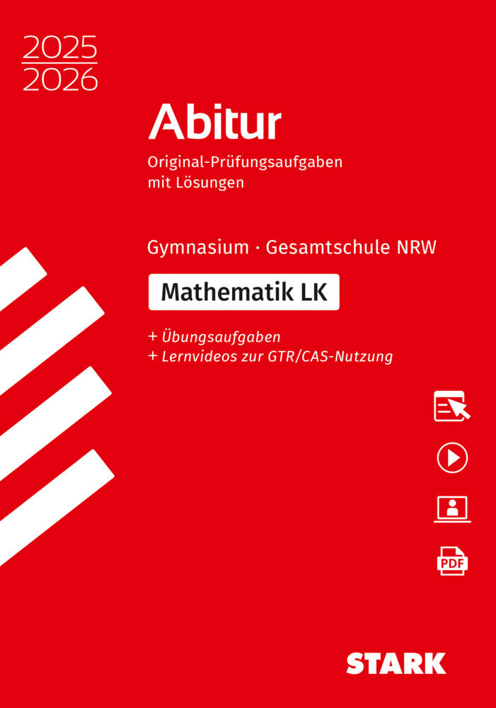STARK Mathematik LK - Abitur 2025/2026 NRW - Prüfungsvorbereitung, m. 1 Buch, m. 1 Beilage main product photo