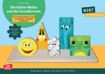 Die kleine Wolke und die Grundformen. Erzählschienen-Figurenset, m. 1 Beilage