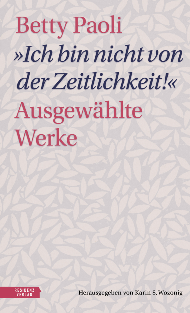 "Ich bin nicht von der Zeitlichkeit" main product photo
